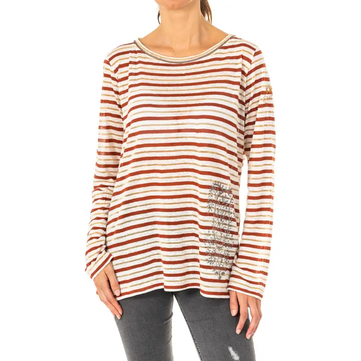 La Martina-Camiseta Manga Larga y cuello redondo LWRE01 para Mujer - 1