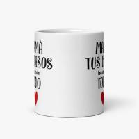 Taza Cerámica Mamá Tus Besos lo Curan Todo 350 Ml Stamina Taza cerámica Mamá, taza Mamá 350ml, Tus Besos lo Curan Todo, taza de cerámica Mamá, regalo Día de la Madre, taza Stamina Mamá, taza duradera Mamá, taza emotiva Mamá, taza alta calidad Mamá, detall - details 1