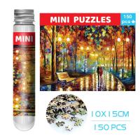Regalos De Navidad Puzzle Mini Test Tube 150 Piezas Famosas Pinturas Viajes Juego De Rompecabezas Para Familia YC-M - details 16