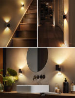 Luces Nocturnas LED Ajustables En Brillo Con Sensor De Atardecer a Amanecer Cilíndricas Para Pared Conexión a La Fuente De Alimentación - details 0