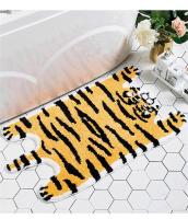 Carpeta De Terciopelo Suave En Forma De Tigre Alfombra Antideslizante Absorbente Para Baño Y Dormitorio Alfombrilla Para Puerta - details 0
