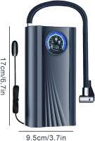 Inflador de ruedas, compresor electrico de aire para coche, inflador de neumaticos portatil para coches, bicicletas, globos, colchones, etc. MDHL - details 5