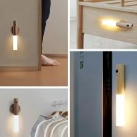 Luz Nocturna Sensor De Movimiento LED Recargable Magnética Para Pared Adecuada Para Pasillos Dormitorios Escaleras Baños - details 2