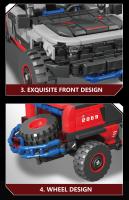 Bloques De Construcción De Coche Rally Off-Road 438PCS SUV De Carreras En La Ciudad Juguetes Educativos DIY Para Niños Regalos De Vacaciones MOC Bloques De Modelado - details 6