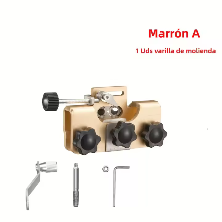 Herramienta De Afilador De Cadena De Motosierra Portátil Con Piedras De Molienda Para Trabajos De Carpintería Y Madera Herramienta De Tratamiento De Material De Alta Eficiencia - 1