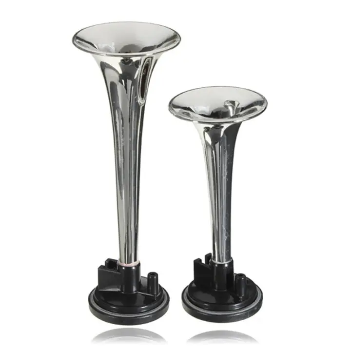 2PCS Bocina De Aire Negra Doble Freno Tubo Para Coche Camión Tren Barco Herramientas De Reparación Y Mantenimiento - 1
