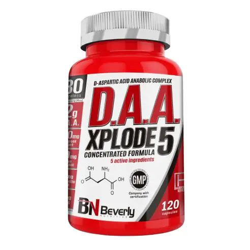 DAA Xplode5 Acido D Aspártico | 120 cápsulas | 30 Servicios 8436009392853 - 1