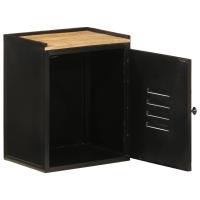 vidaXL Mueble de baño hierro y madera maciza de mango 40x30x50 cm - details 1