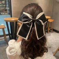 1Pcs Accesorios De Cabello Elegantes Para Mujeres Y Niñas Con Lazo Y Borla En Color Sólido Cinta Elástica Para Moños Y Fiestas - details 0