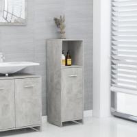 vidaXL Armario de baño madera contrachapada 30x30x95 cm en color Blanco/Roble ahumado/Roble Sonoma y más | almacenamiento funcional diseño moderno para baño dormitorio sala - details 4