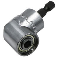 Soporte De Destornillador Ángulo De 105 Grados Adaptador De Cabeza Hexagonal Ajustable Para Brocas Y Taladro Negro Y Plateado - details 9