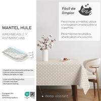 Valentia Home Mantel Hule PUNTOS | Mantel Estampado Antimanchas | Mantel Repelente de Agua | Mantel Protección Mesa | Mantel al Corte para Comedor o Cocina | Varios tamaños | Mantel Rectangular y Redondo al Corte - details 2