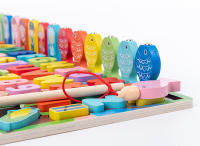 Juguetes De Madera Montessori Para Niños Tablero Ocupado Con Frutas Números Alfabeto Animales Y Tráfico Juego De Encaje Educativo Para Preescolar - details 7