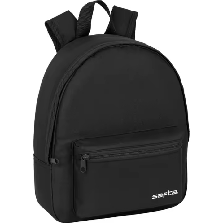 SAFTA - Mini mochila safta negra- Mini Mochila Hombreras ajustables y asa de mano ¡Ideal para llevar tus pertenencias con estilo! - Mini Mochila Alta Durabilidad y Máxima Resistencia - 1