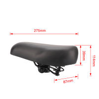 Cojín De Asiento De Bicicleta Doble Resorte Absorbedor De Choque Para Bicicleta Plegable Eléctrica Motocicleta Accesorios Negro Duradero - details 7