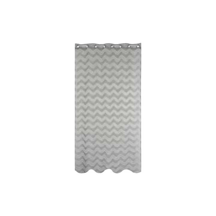 Cortina Poliester 140X260X260 Bordada Gris El mejor complemento para tu hogar  -Fijalo- - 1