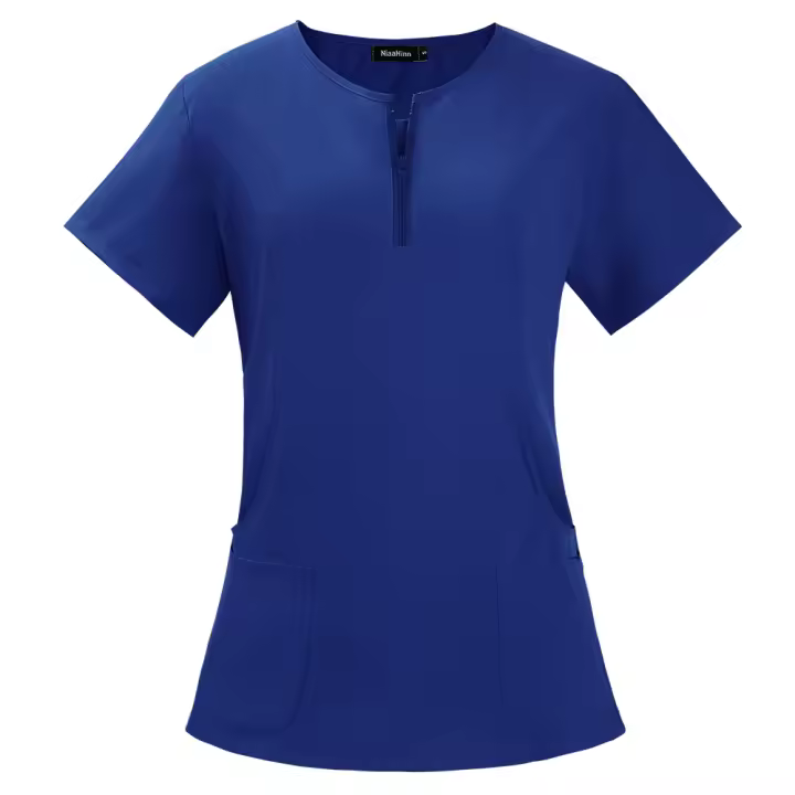 Conjunto de tres uniformes quirúrgicos para mujer, camiseta clínica para salón de belleza y pantalones, túnica de enfermería para médico de Spa - 1