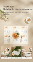 TEN-MJOURNEY Placemat Desechable Y Impermeable Para Bebés/Niños Essentials De Viaje Portátil Para Mesa De Comedor - details 6