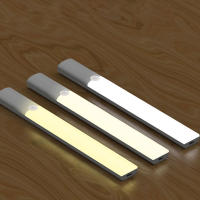 Luces Nocturnas Recargables Brillantes Con Sensor De Movimiento 3 Colores Dimmer Para Armario De Cocina Y Estante Bajo - details 7