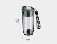 Botella Deportiva De 400ml Con Tapón De Mezclador Y Filtro Para Proteínas Y Té BPA Libre Resistente Al Relleno Durable Para Adultos - details 7