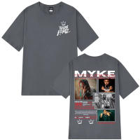Camiseta Gráfica Rapper Myke Towers Para Hombres Y Mujeres Moda Hip Hop Sobredimensionada Algodón Transpirable Y Ligera Camiseta De Calle Casual Para Todas Las Estaciones - details 6