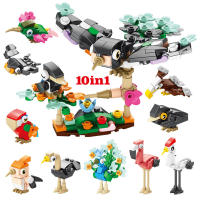 Bloques De Construcción De Animales Del Mundo Insecto Scorpion Mantis Hormiga Araña Pájaro Marino Regalo Para Niños Adornos De Escritorio Bloques Pequeños Compatible Con Lego ABS Sin Batería - details 1
