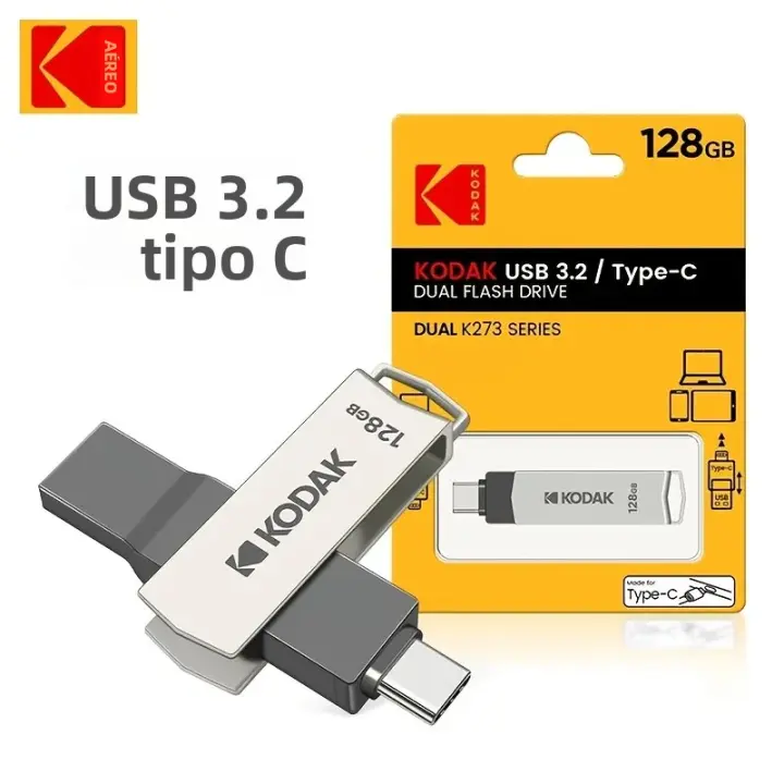 Kodak K273OTGUSB Memoria USB 3.2 Alta Velocidad 32GB 256GB Para Almacenamiento De Teléfonos Móviles Y Computadoras - 1