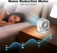 Ventilador de Mesa Silencioso, 100 Velocidades, 4000mAh Recargable ventilador con Inclinación Variable de 105° y Función de Memoria, Potente Ventilador Escritorio para Oficina/Hogar - details 4