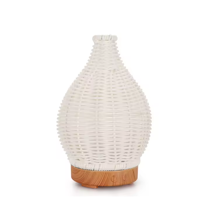 Humidificador de ratán hueco para el hogar, mini atomizador ultrasónico, humidificador pequeño, máquina de aromaterapia - 1