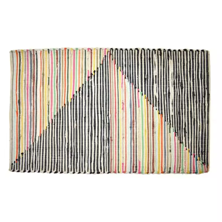 SIGNES GRIMALT - Colección ORIGEN - Decoración Hogar - Alfombra Algodón 50x80 Gris Rectangular - Alta Calidad - 1