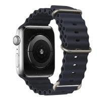 Correa De Silicona Ocean Para Apple Watch Ultra 49mm 45mm 44mm 42mm 40mm 41mm 38mm Compatible Con Series 9 7 8 4 5 6 SE Accesorio Deportivo - details 0