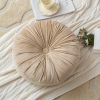 Almohada redonda de calabaza hecha a mano, color sólido, cojín redondo Morandi, cojín para sofá futón, cojín para mesita de noche - details 3