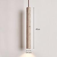 Lámpara Colgante De Piedra Amarilla Estilo Japonés Wabi-Sabi Para Dormitorio Y Restaurante Luz Creativa Retro Nórdica Instalación Por Cable - details 0