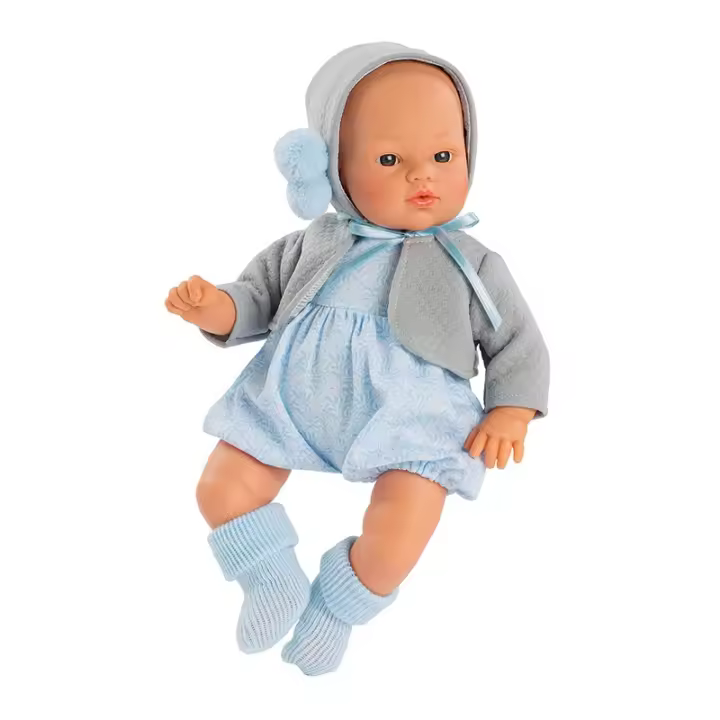 Asi Dreams Muñeco Koke Con Vestido y Chaqueta Azul - 1