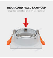 Spotlight LED MR16 Anti-estelar Lámpara De Foco Redonda Cuadrada GU10 Fijación Incrustada Luz De down En Aluminio Blanco - details 5