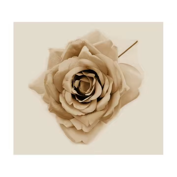 Maxi Rosa de Tela Triana 20 X 15 Cm - Flores de Tela - Sombreros - 1