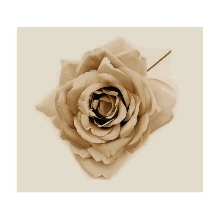 Maxi Rosa de Tela Triana 20 X 15 Cm - Flores de Tela - Sombreros - 1
