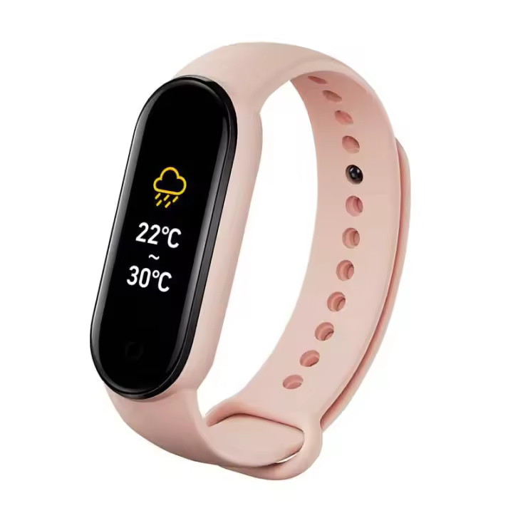 Reloj inteligente M6 Fitness/Salud, Diseño elege y Delgado, monitor de frecuencia cardíaca, Llamadas/datos, seguimiento de Sueño/pasos/calorías/Distancia, Climate para adultos/Niños. - 1