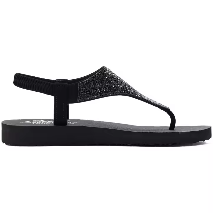 Sandalias Skechers Meditation Rockstar para mujer en color negro - 1
