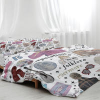 Set De Fundas Para Edredón Y Almohadas Reversibles De 3 Piezas Con Estampado De Mujer Cantante Rubio Y Guitarra Funda Para Edredón Y Dos Fundas De Almohada Material Poliéster Suave Moderno - details 8