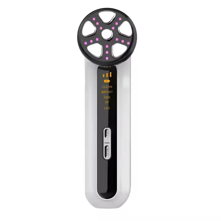 Dispositivo De Facial Con Microcorriente LED Luz Fotónica Máquina Levantamiento De Pecho Masajeador De Piel Rejuvenecimiento Belleza Vibration Rejuvenation Beauty Tool Verde/Azul - 1
