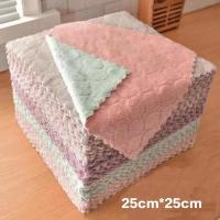 Toalla De Microfibra Absorbente Para Cocina 10PCS No Adhiere Grasa Y Aceite Toalla De Limpieza Doméstica Para Platos Y Mesas - details 0