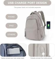 Mochila para Computadora Portátil Impermeable con Carga USB - details 0