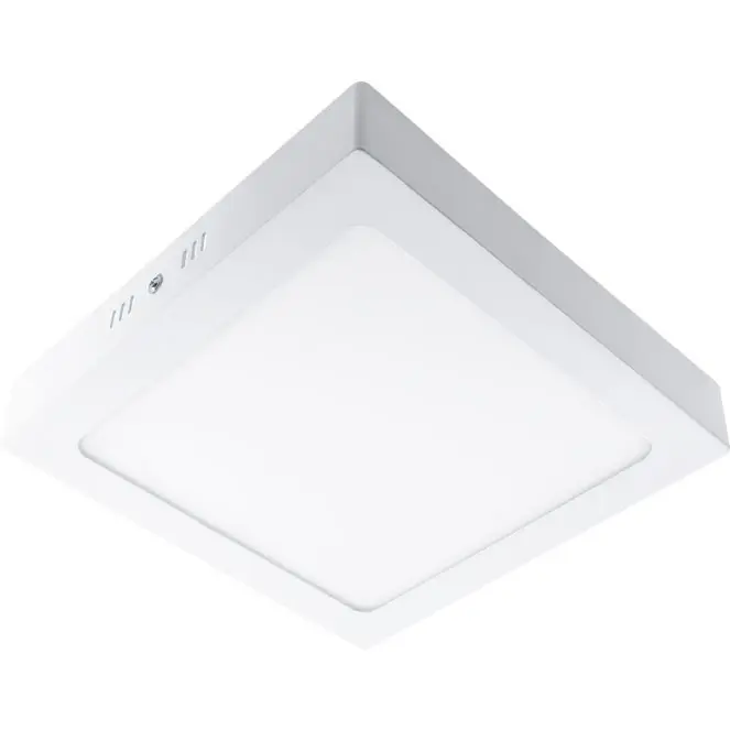 PESETA Plafón cuadrado 1x18W LED 1260lm 3000K 120° C.22xAn.22xAl3,5cm Blanco - 1