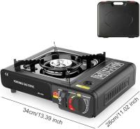 Estufa de Butano, Cocina 2 en 1, Hornillo De Ga s Portátil, Estufa de Ga s Portátil, Compacta con Estuche de Transporte, Quemador De Cocina Al Aire Libre Para Camping - details 0