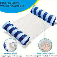 Premium Hamacas De Piscina Con Estampado Rayado Duraderas Para Baño Al Aire Libre Perfectas Para Fiestas En La Piscina Y Aventuras En La Playa - details 3