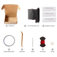 Cubierta De Volante De Cuero Microfibra Personalizada Para Coche Suzuki Jimny Sierra Swift Sport Teszt Baleno 2018-2022 Tejido a Mano Transpirable Antideslizante Resistente Al Desgaste - details 4