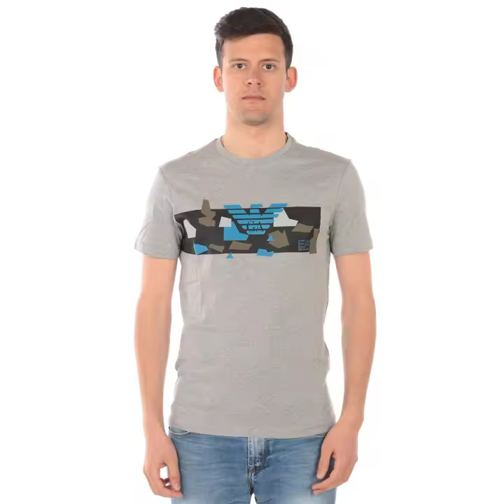 Camiseta Emporio Armani EA7 Algodón Hombre Gris 3 GPT09PJT7Z 3905 - 1