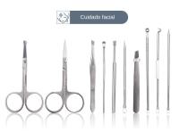 Kit De Manicura Y Pedicura En Acero Inoxidable Herramientas De Cuidado De Uñas Y Pies Incluye Tijeras De Cutícula Y Afeitadora De Piel Muerta - details 5