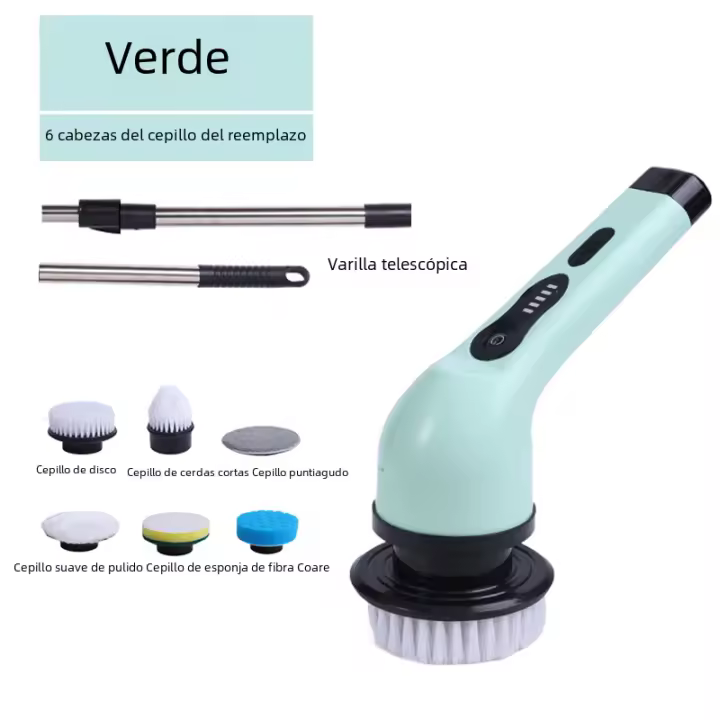 9 En 1 Escobilla De Rotación Para Limpieza Del Hogar Herramientas Eléctricas Para Cocina Y Baño Gadgets De Limpieza - 1
